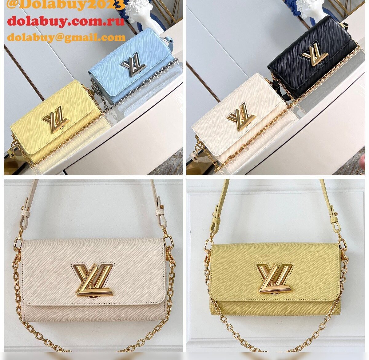 Twist West Top High Quality Replica Louis Vuittons Leather Handbag