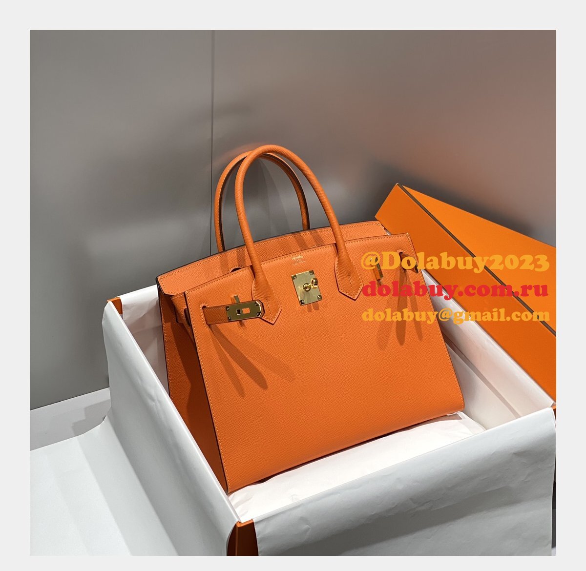 TOP hermes Human handmade stiching birkin 30cm Epsom Handbag