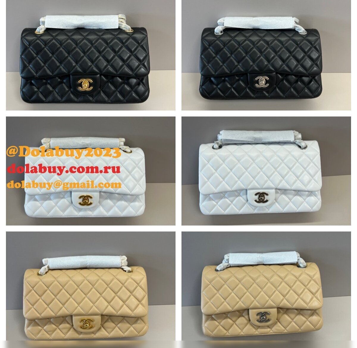 High Quality CC FLAP Lambskin 25CM Handbags