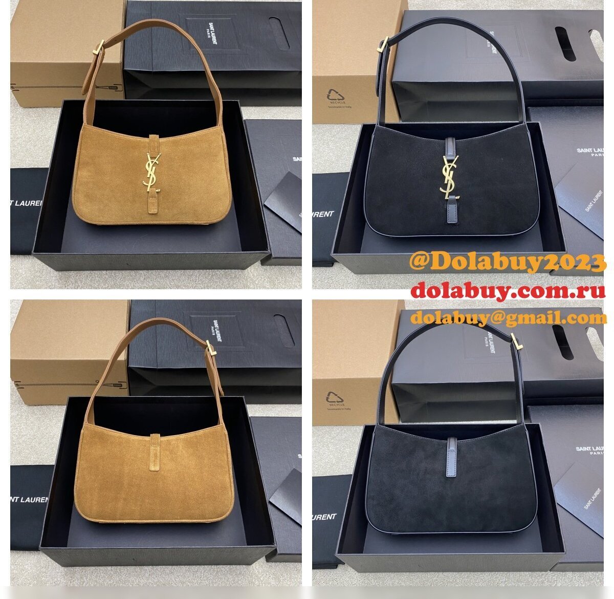 Wholesale YSL Replica Le 5A 7 Hobo Bag Suede Sale