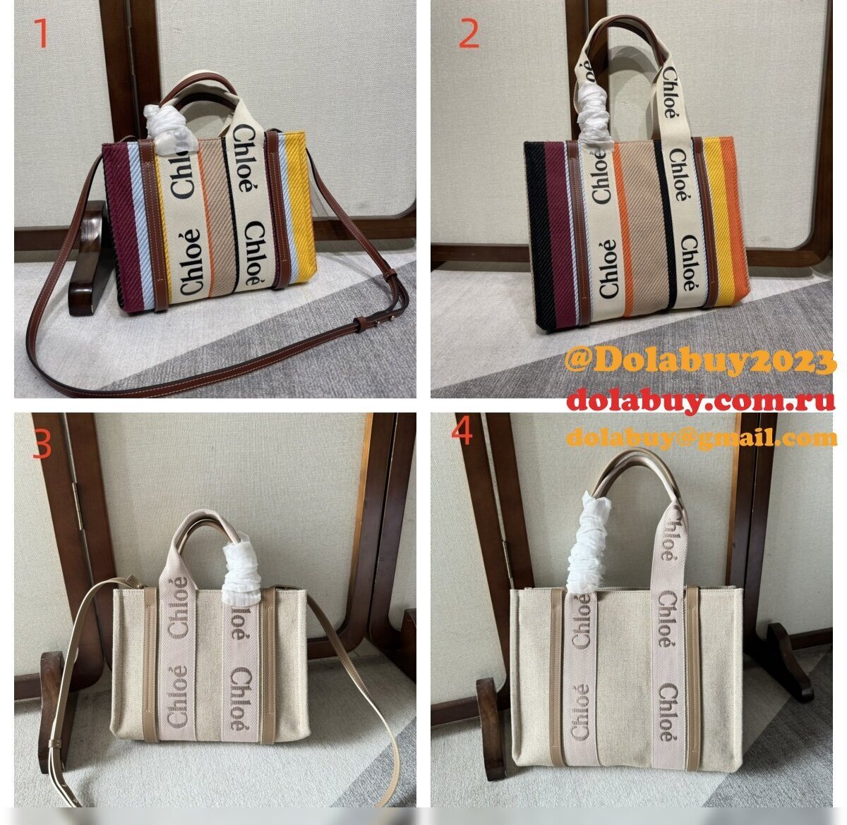Wholesale Chloe Woody Tote Women Bag