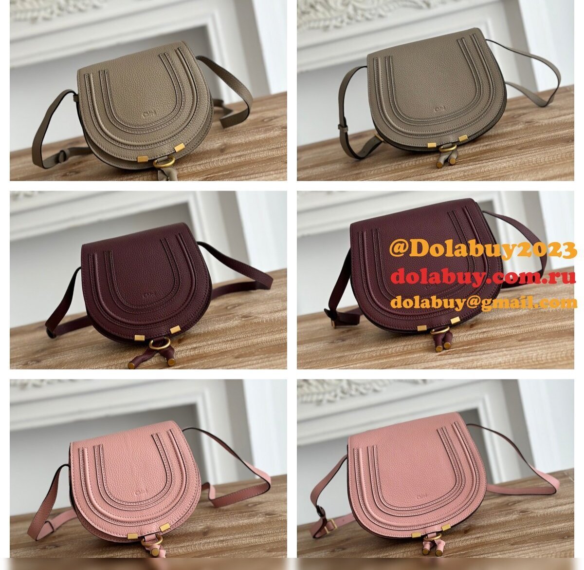 Top Quality Luxury Chloe Marcie Cowhide Handbag
