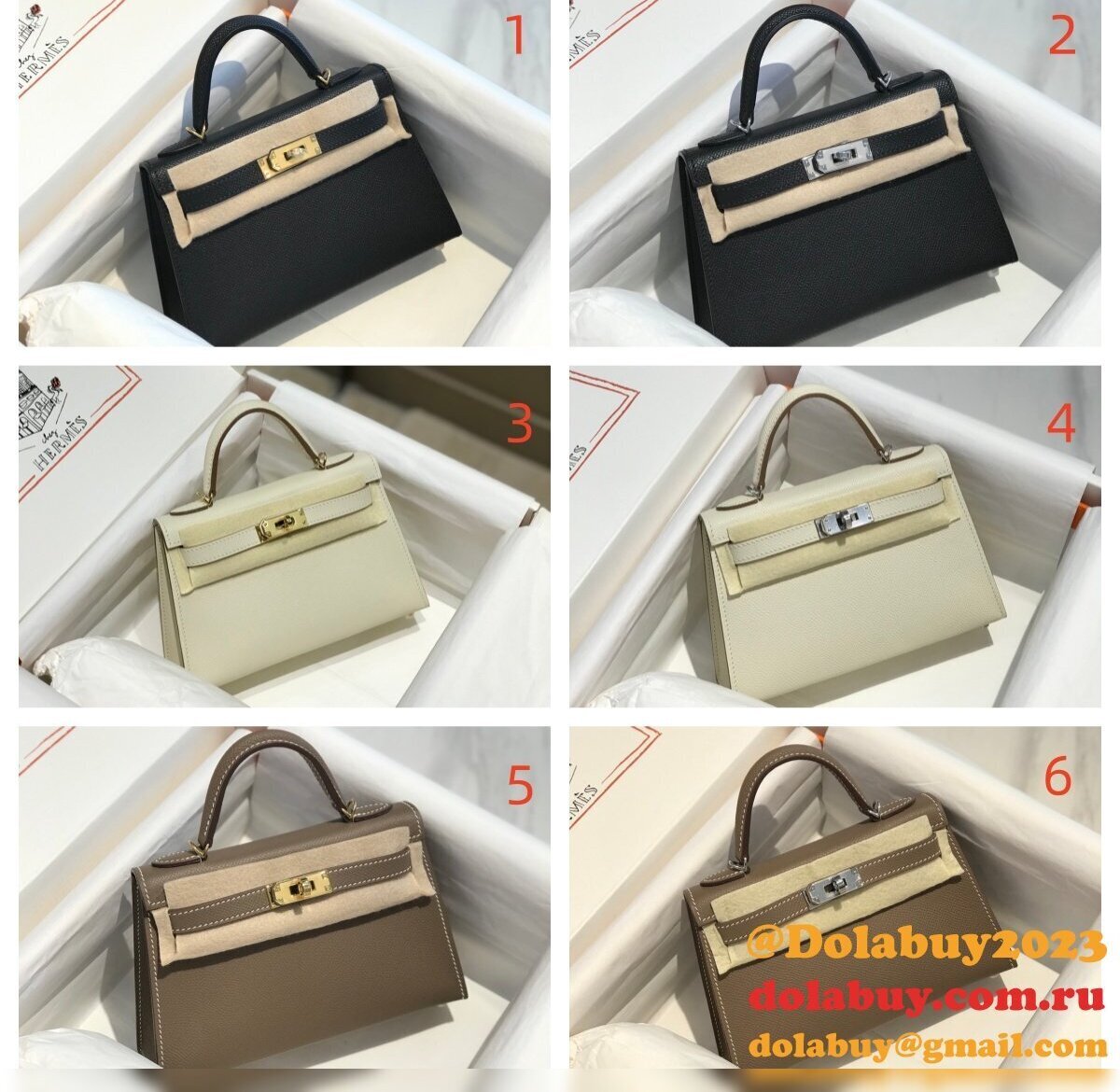Luxury Hermes human handmade stiching Mini Kelly