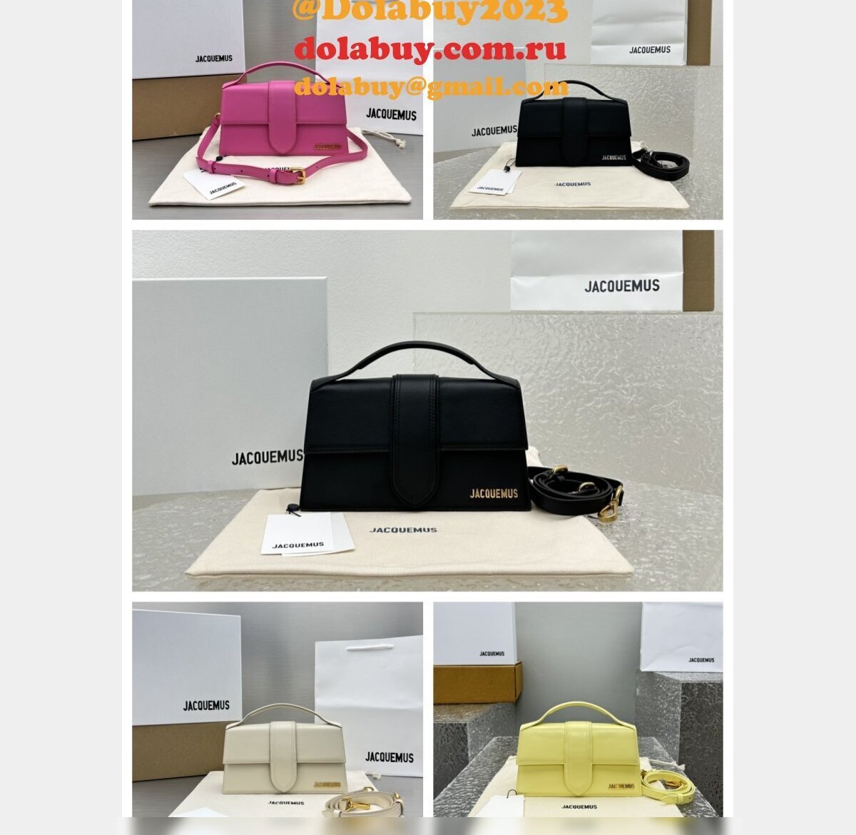 The Jacquemus Bambino Leather Handbag