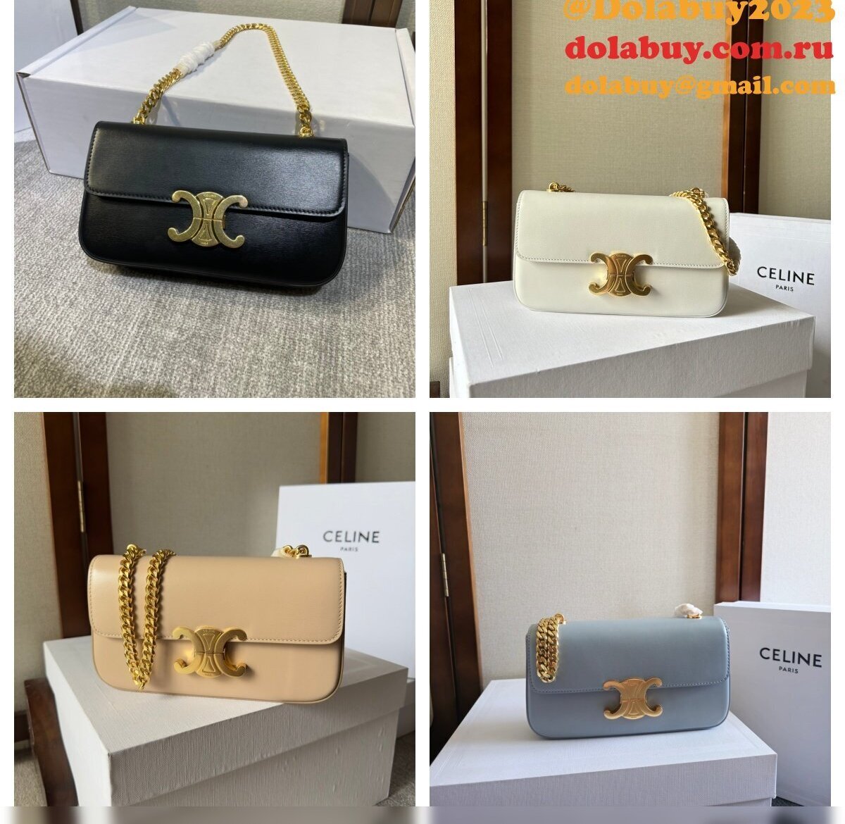 Celine CHAIN SHOULDER Triomphe 20.5CM BAG