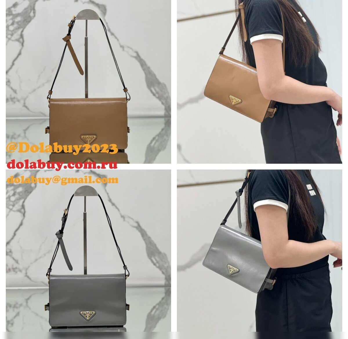 Soft Look Leather Shoulder Bag