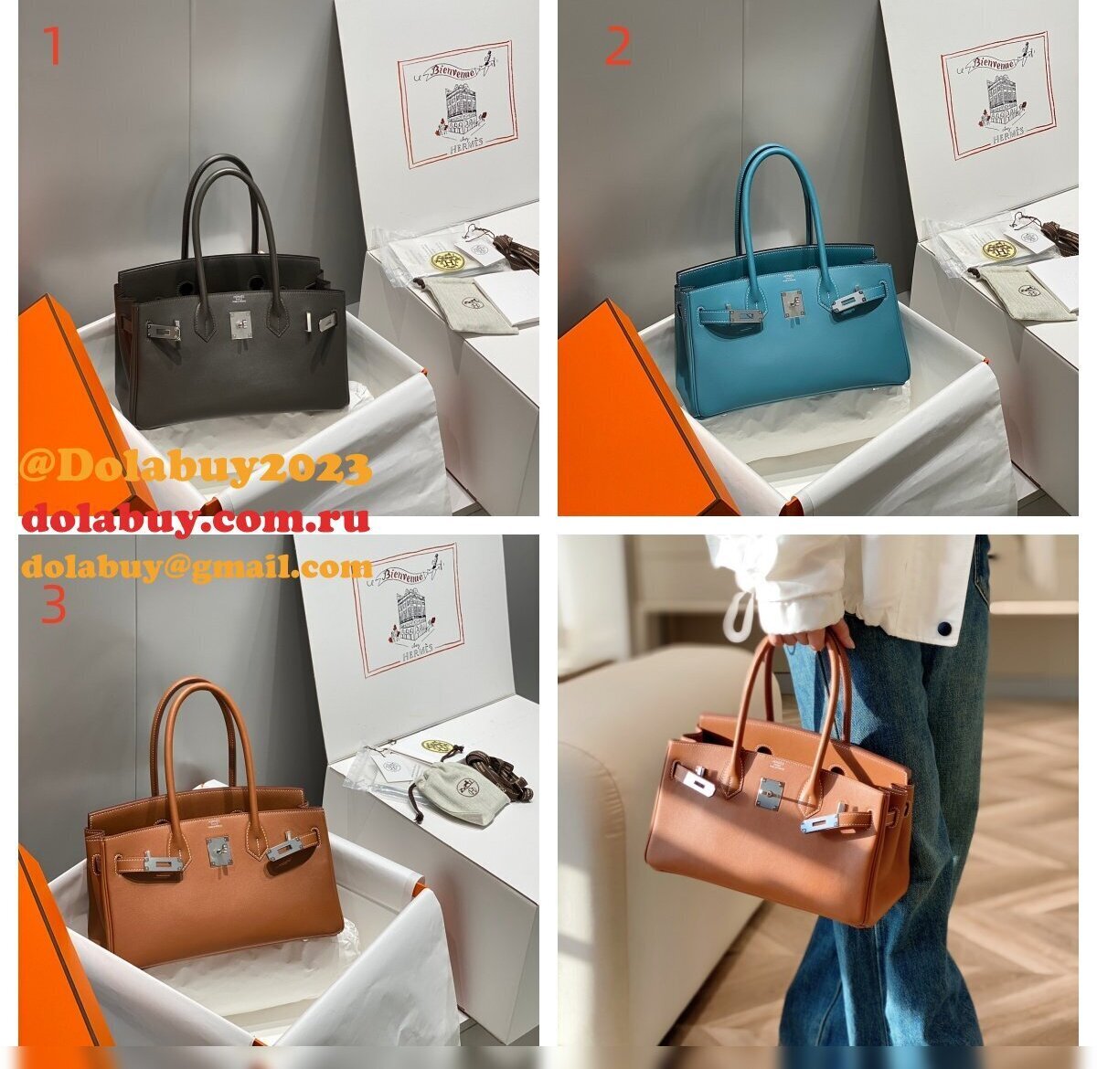Best Quality hermes Human handmade stiching birkin bag 29cm Swift leather