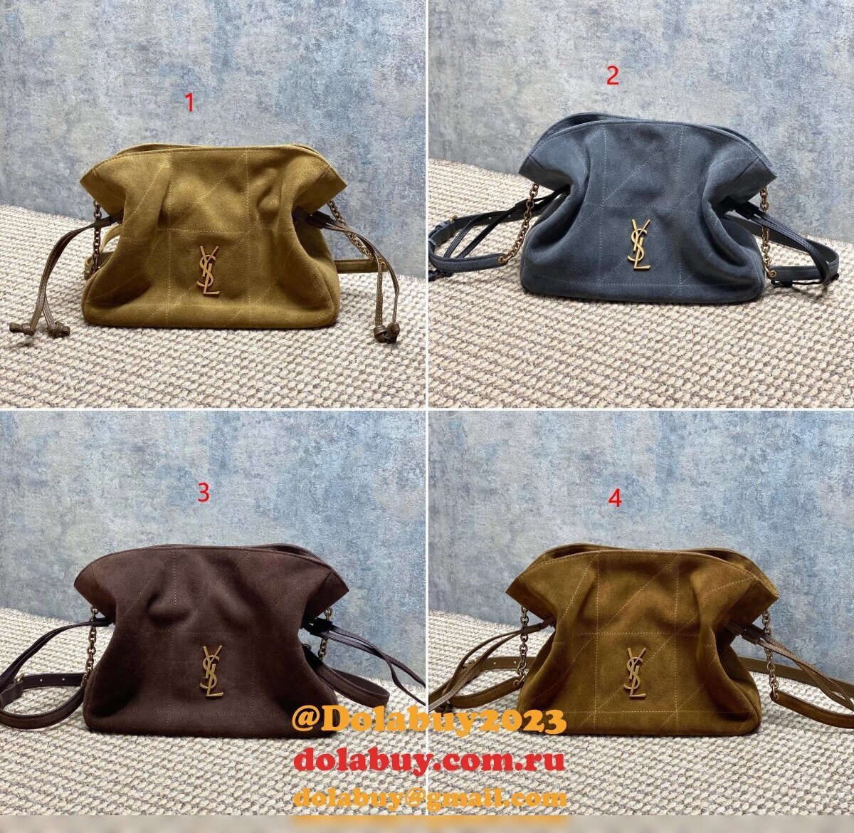 Saint Laurent High Quality 862712 Jamie Shoulder Pouch Bag