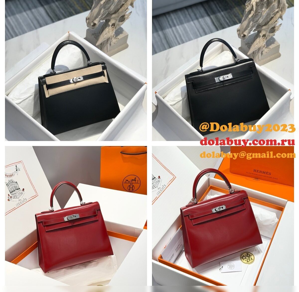 Luxury Hermes human handmade stiching kelly box bag 25/28cm