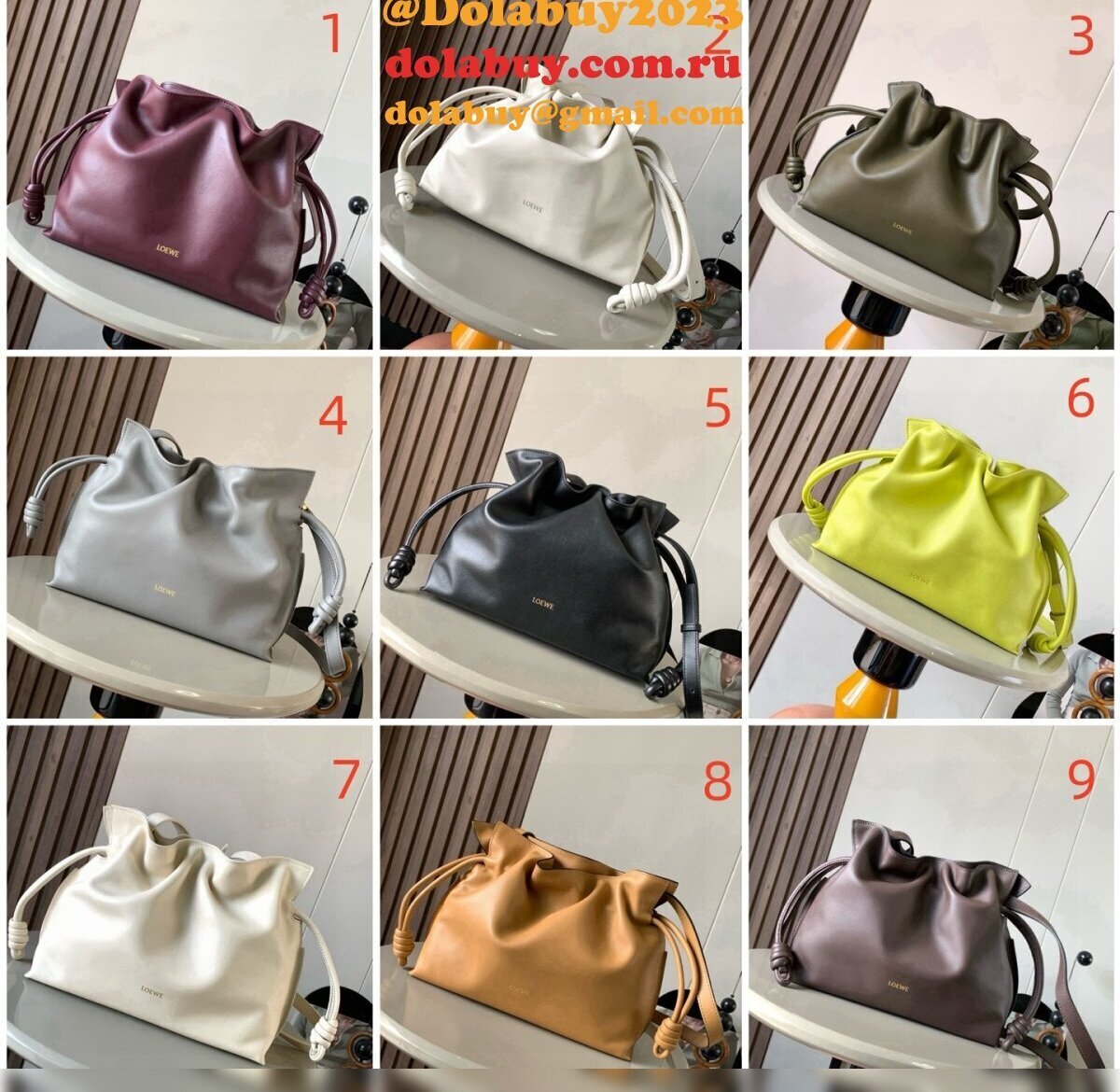 Top LOEWE Medium Flamenco Clutch In Nappa Calfskin 30CM