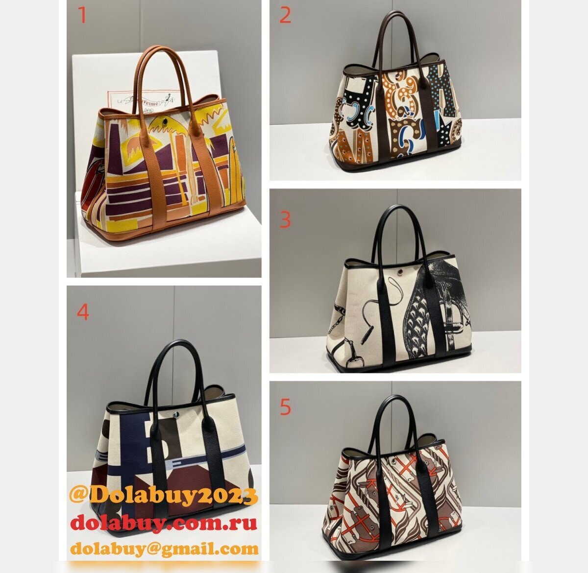 Best Quality Hermes garden Party Bag Canvas 36cm