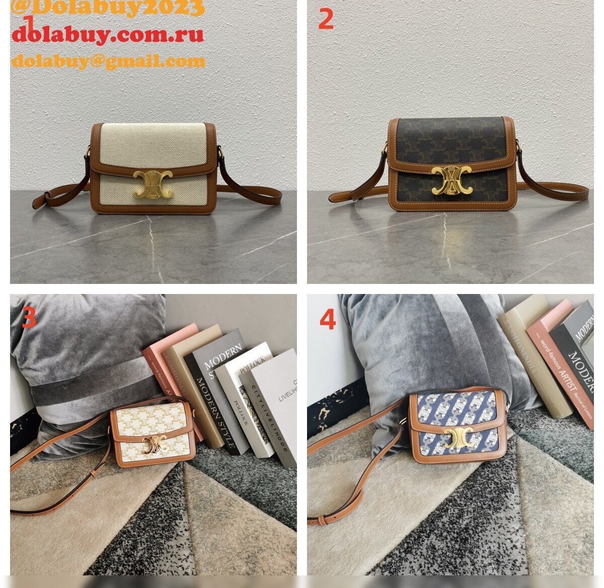 Celine Top Quality Triomphe Teen 18CM 188423 Knockoff Bag