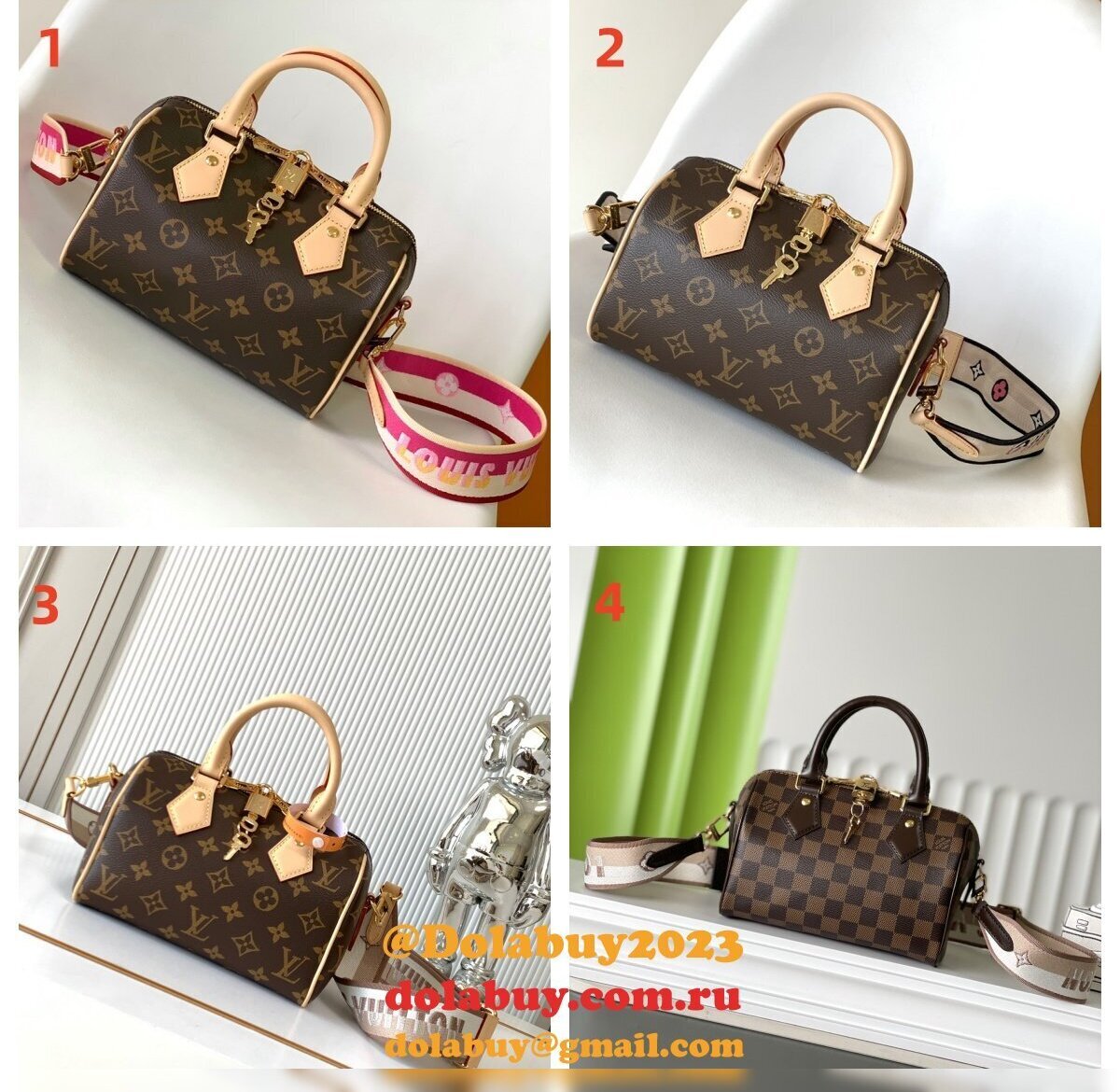 Speedy Bandoulière Monogram Louis Vuitton Bag 20CM