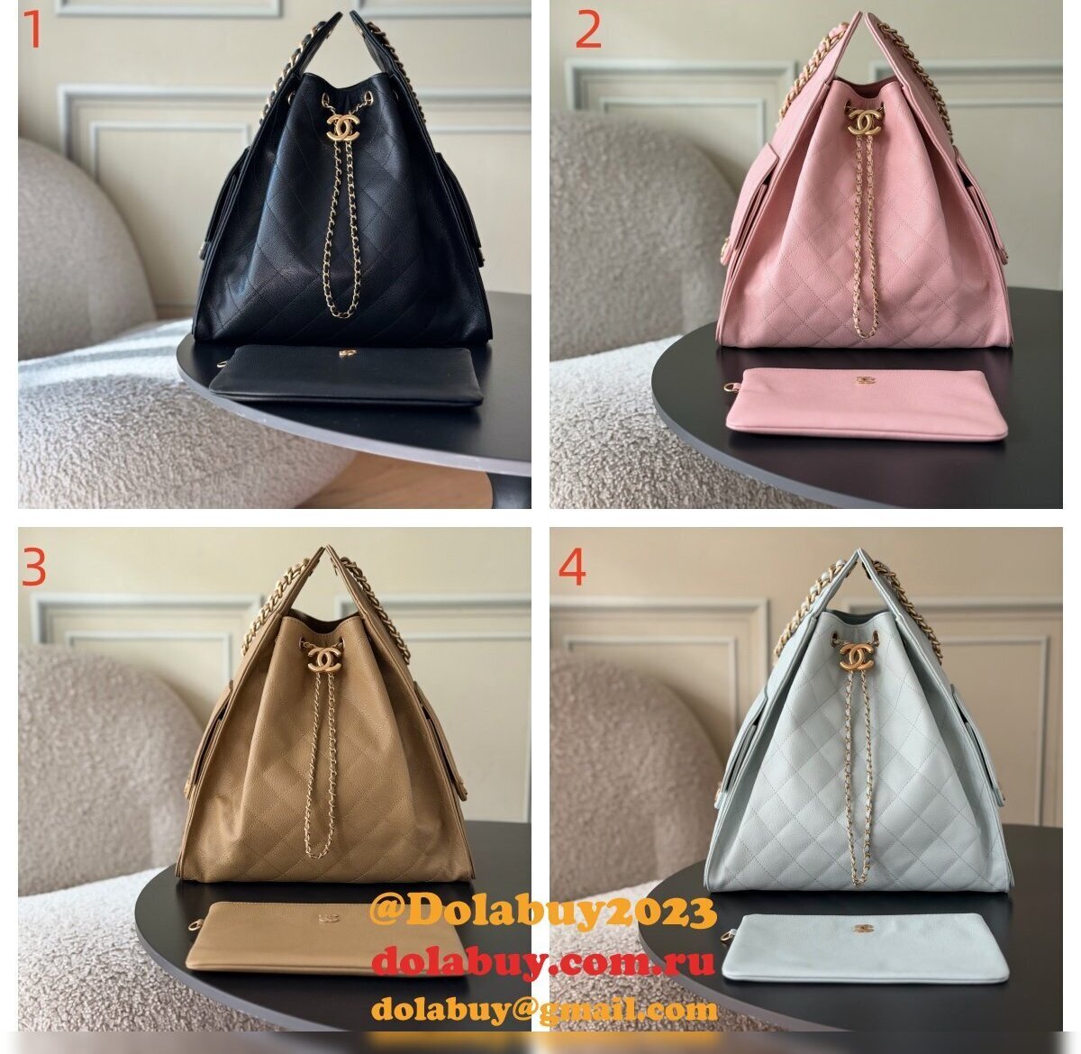 Top CC 25 Hobo Medium Calfskin Handbag AS5311
