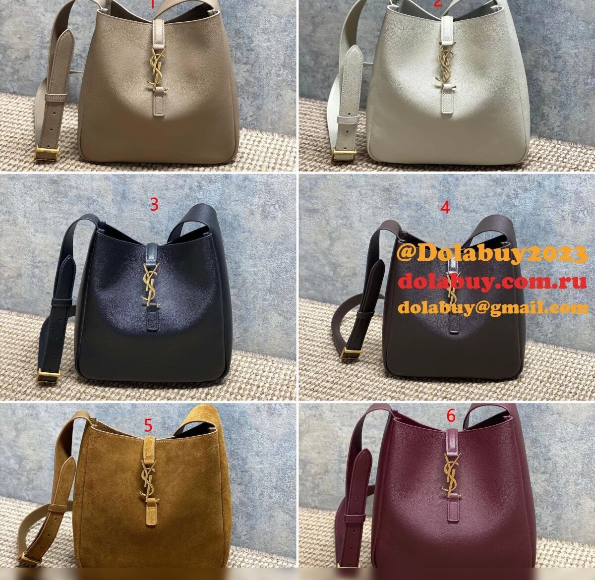 Saint Laurent High Quality 850546 Le 5 A 7 Hobo Bag