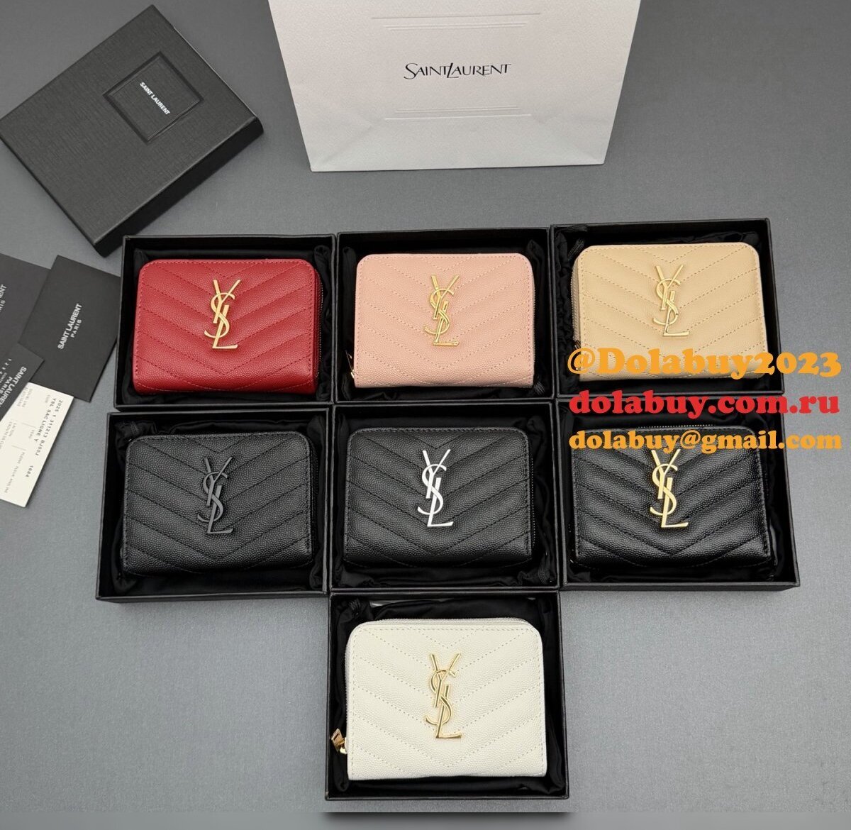 CASSANDRE MATELASSE compact zip-around wallet
