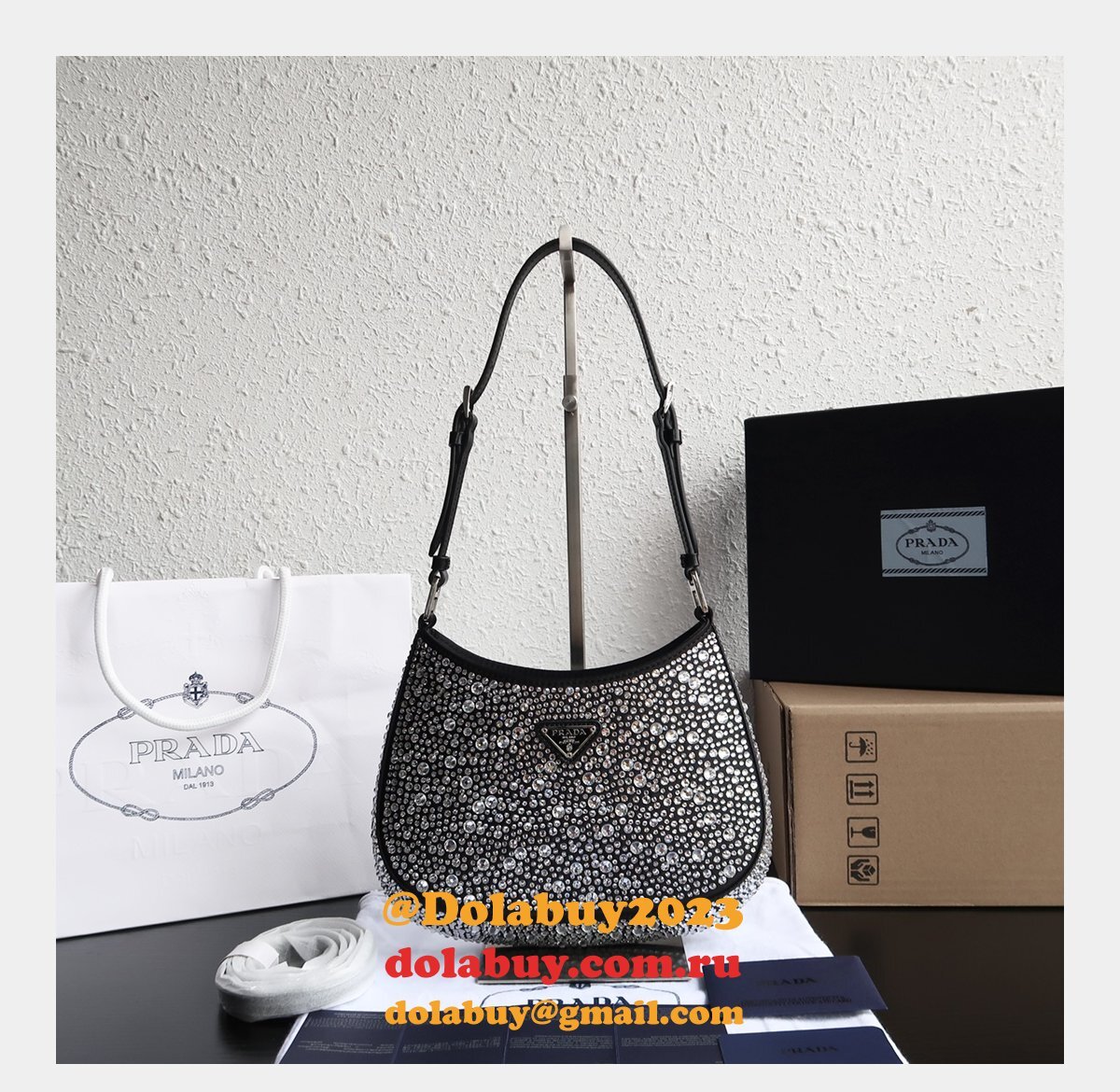Wholesale Prada Starry Sky Shoulder 1BC169 Bag
