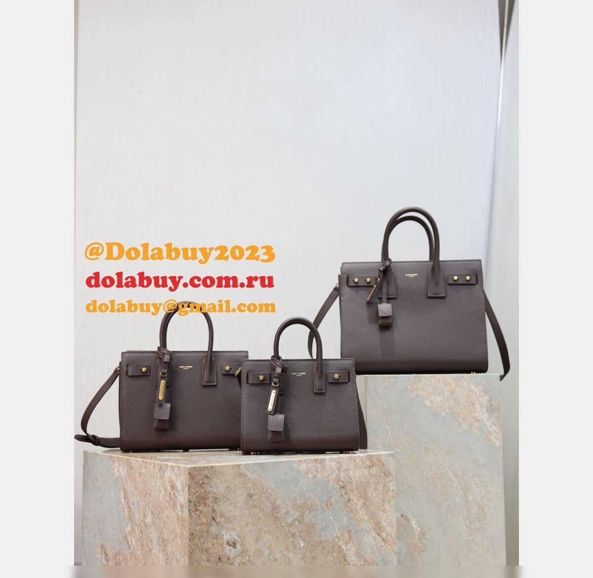 Top SAINT LAURENT Sac de jour Tote Bag