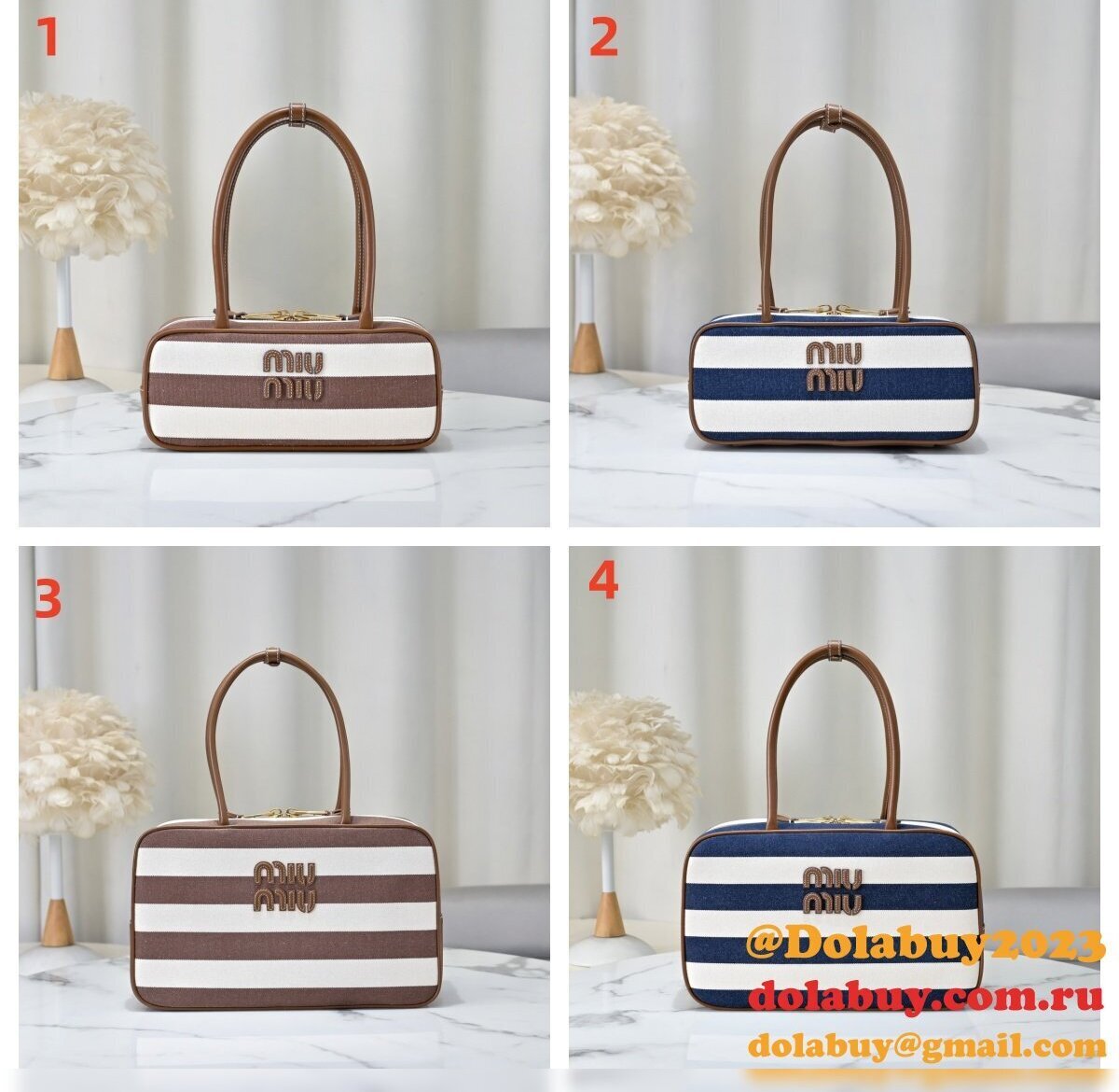 Luxury MIU MIU Bowling 5BB173 Handbag