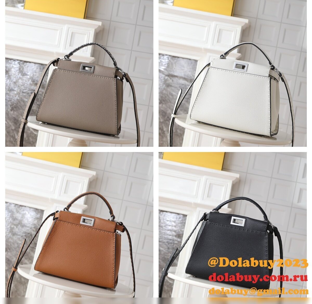 Fendi Peekaboo ISeeU MINI Selleria bag
